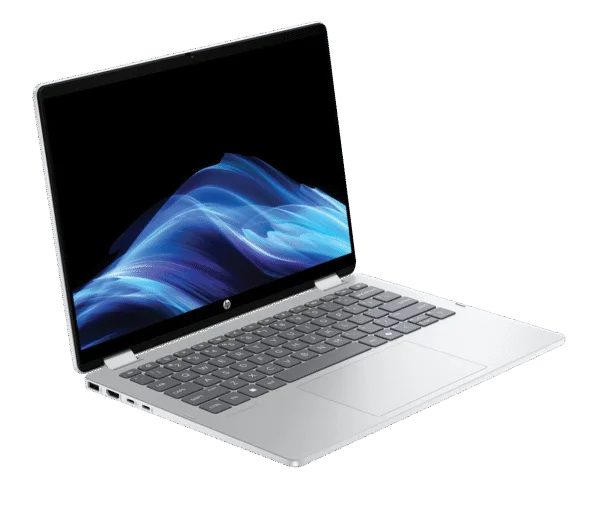 HP OmniBook 5 Flip 14-fp0023dx in tablet mode with 360-degree hinge
