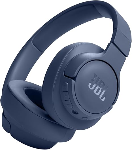 Over-ear JBL Tune 720 wireless headphones with long battery life
