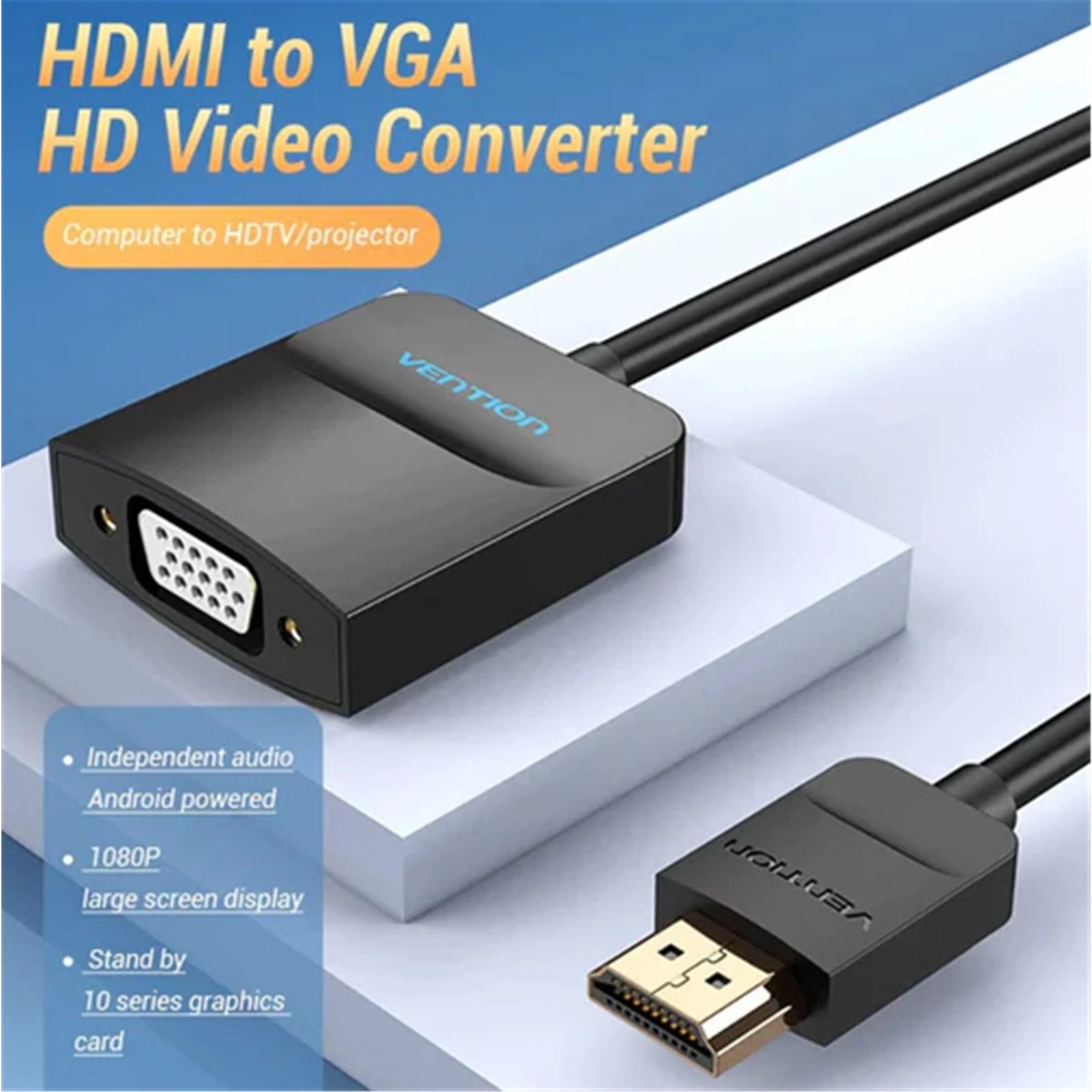 Vention 0.15M HDMI VGA Converter for PC