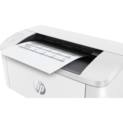 Side view of HP LaserJet MFP M141W showing compact desktop design
