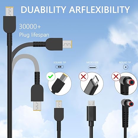 Lenovo 20V 8.5A 170W Slim Tip AC adapter with power cable
