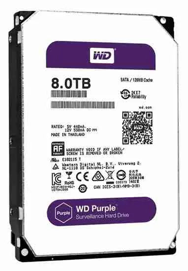 8TB WD Purple HDD for CCTV DVR NVR
