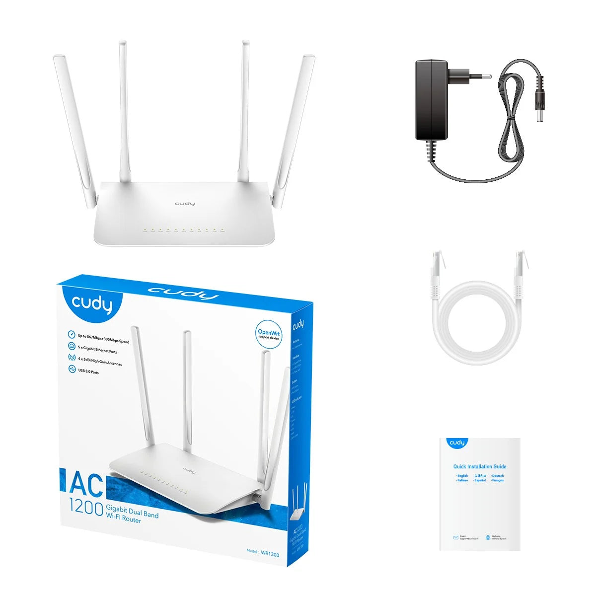 High-speed gigabit router for home and office networks
