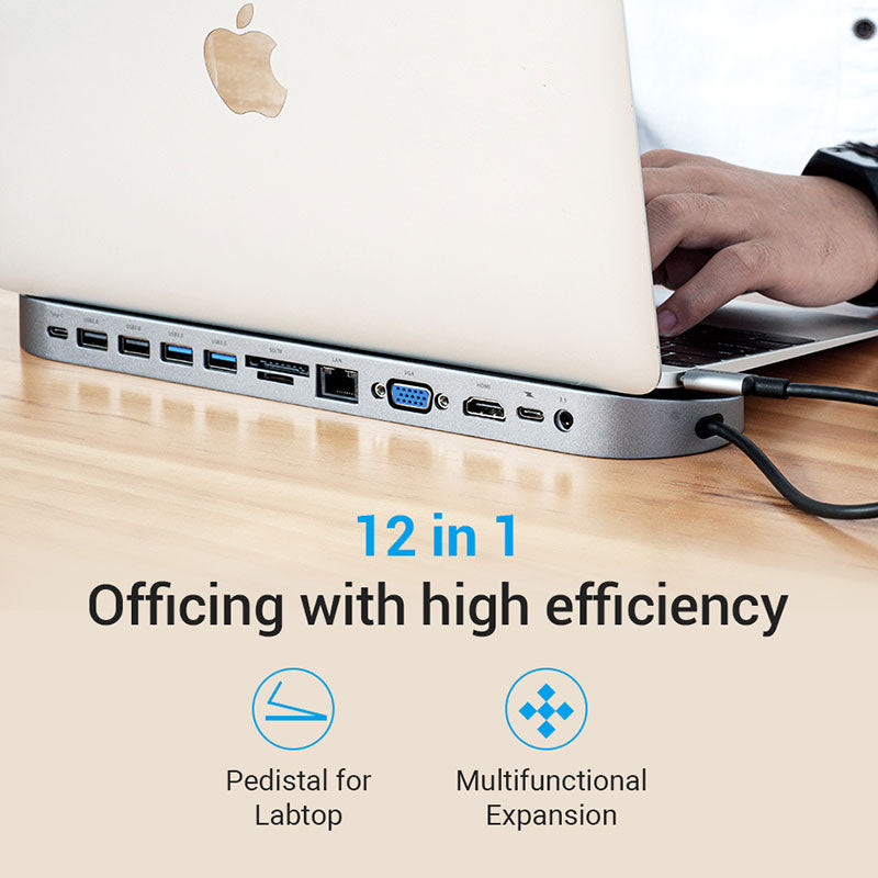 Vention 12-in-1 USB-C Docking Station 
