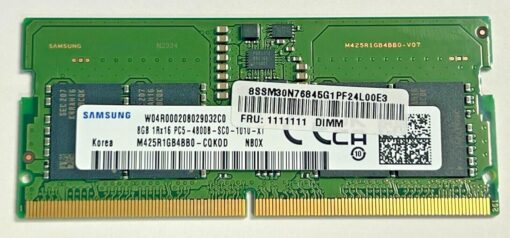 Samsung 8GB DDR5 4800MHz Laptop RAM with product label
