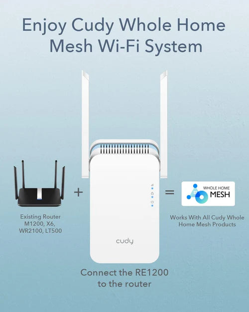 Dual-band Wi-Fi extender for stable internet coverage
