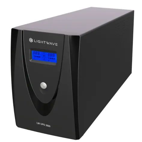 Lightwave LW 3000VA UPS 3-pin outlets surge protection

