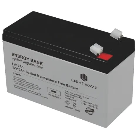 Reliable Lightwave 12V 9AH UPS Battery for home and office UPS systems
