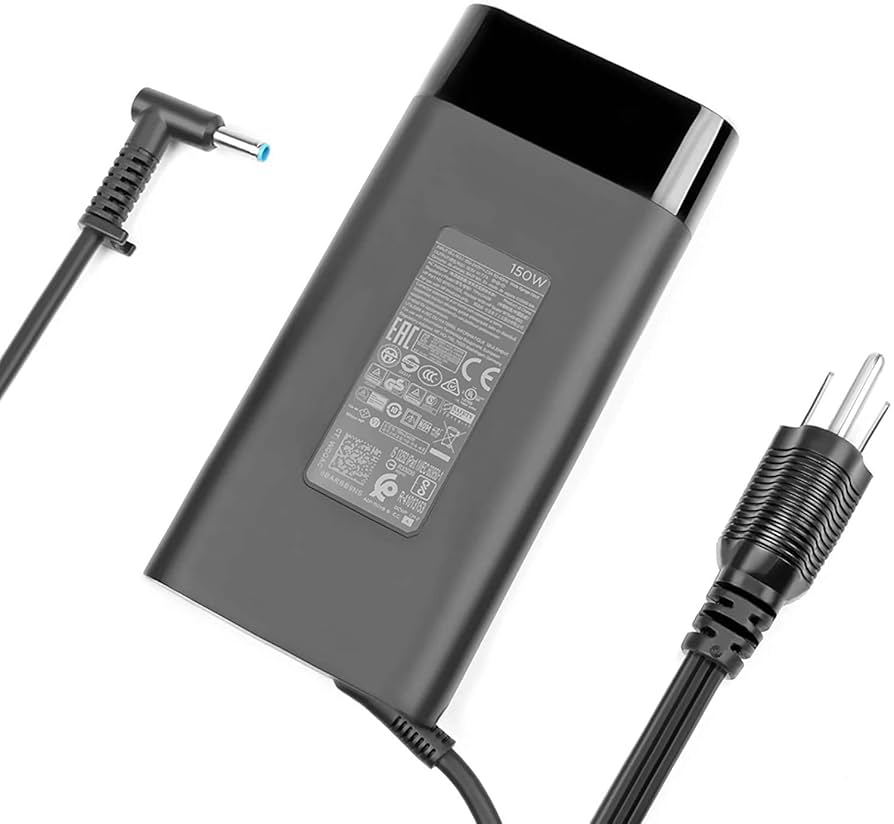 HP 150W Charger for ZBook Fury G8‑G10, ZBook Power G9/G10, OMEN 16, Victus 15/16 – 19.5V 7.7A 7.4mm Barrel Pin