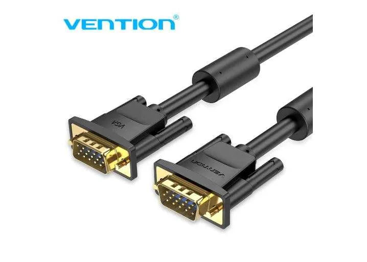 High-Quality Vention VGA 3+6 Pin Cable 3M Black
