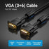 High-Quality Vention VGA Cable 5M Black with Ferrite
