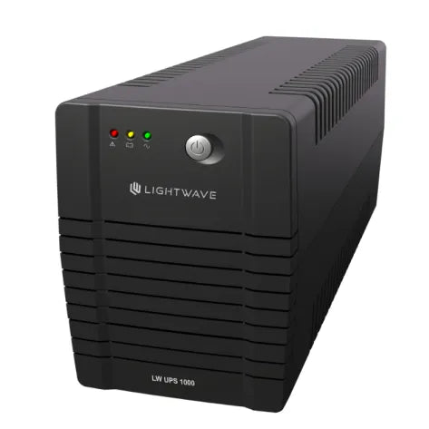 Lightwave LW 1000VA UPS 3-pin outlets surge protection
