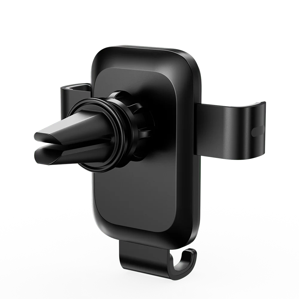 Vention Black Square Fashion Car Phone Holder in use
