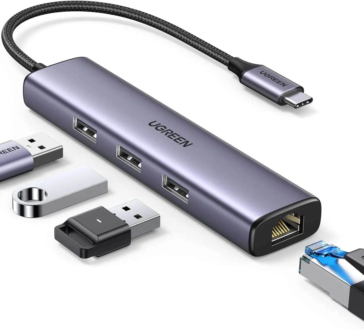 Buy UGREEN CM475 USB 3.0 hub with Gigabit Ethernet online
