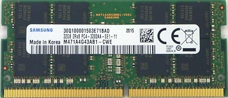 High-Speed Samsung 32GB Laptop RAM 3200MHz
