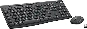 Logitech MK295 quiet click keyboard and mouse set

