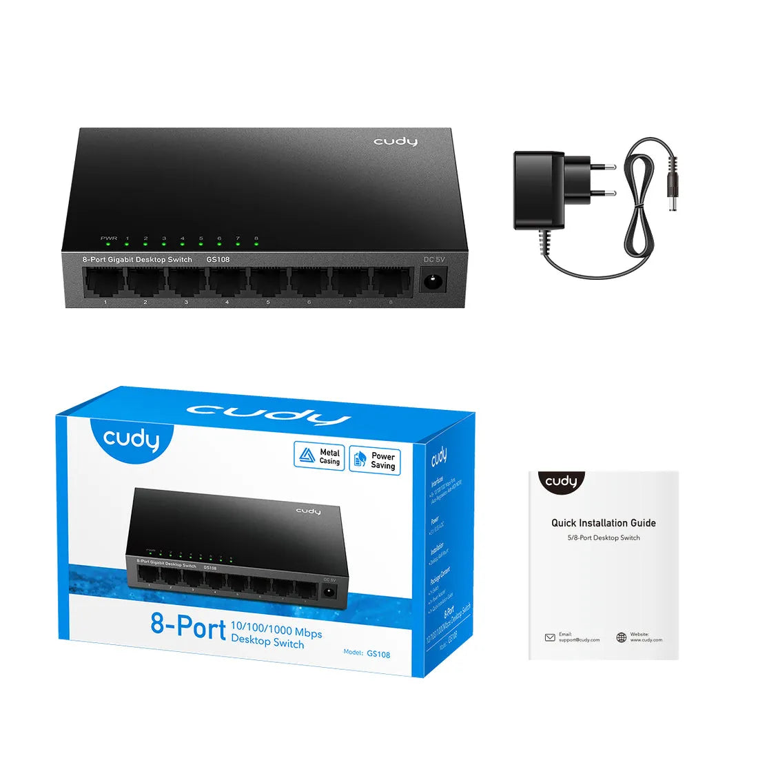 High-speed 10/100/1000Mbps RJ45 switch
