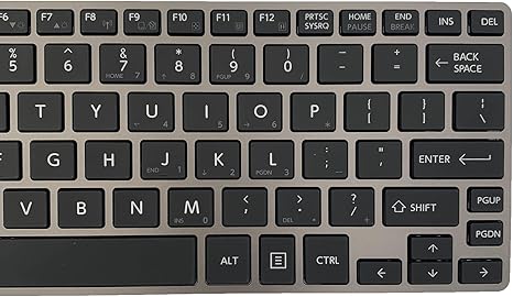 Silver frame Toshiba Z30 series keyboard with pointer 
