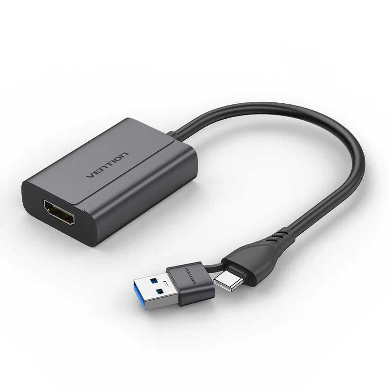 Buy compact grey USB-C HDMI adapter online
