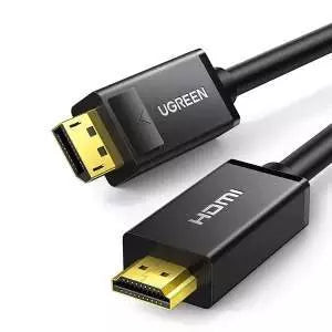 High-quality UGREEN DisplayPort to HDMI male cable 1.5m length
