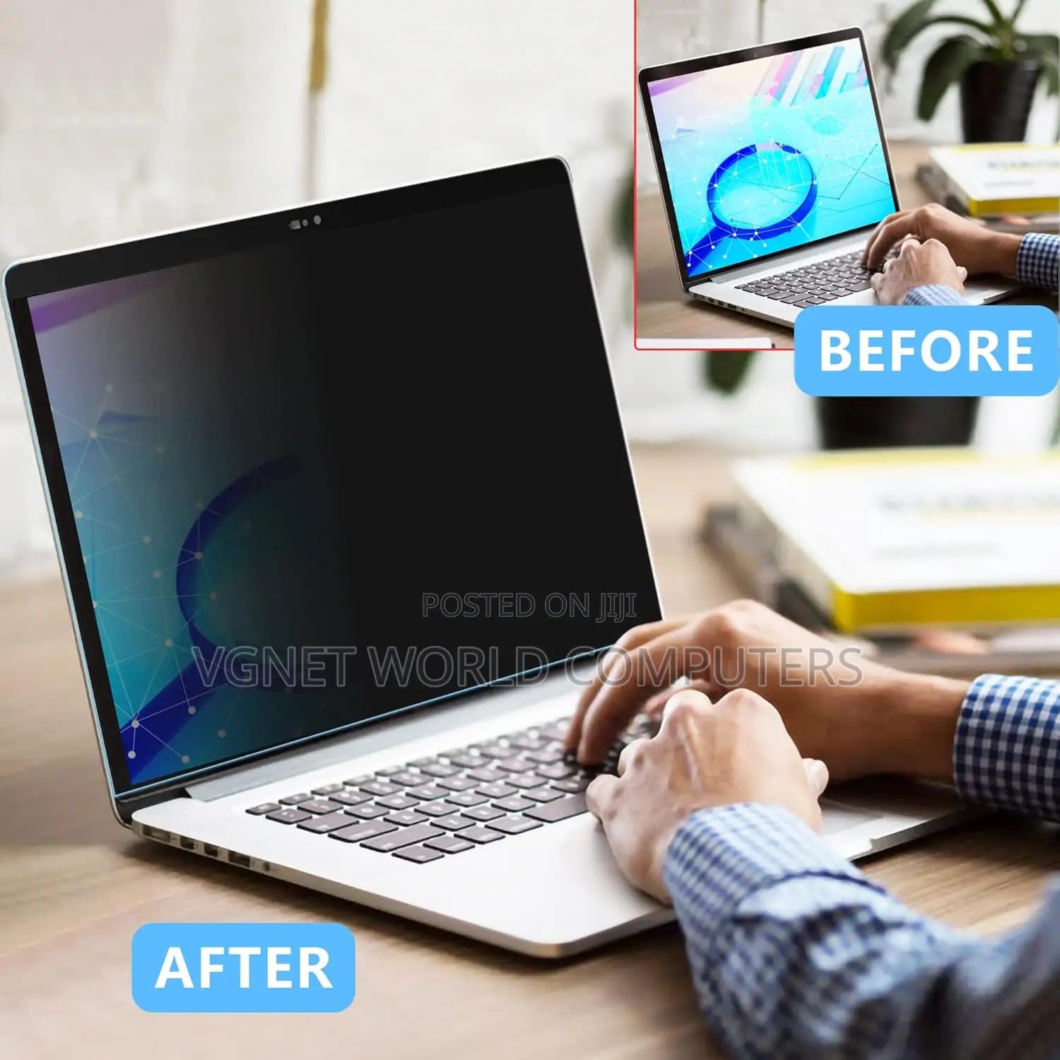 MacBook A2442 privacy screen for secure viewing
