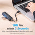  Vention 3-port USB hub for laptops with Ethernet 
