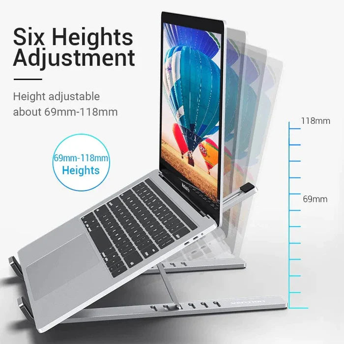 Ergonomic Aluminum Alloy Vention Laptop Stand for Laptops