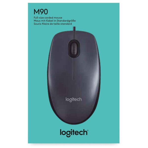  Logitech M90 USB optical mouse for Windows, Mac, and Linux

