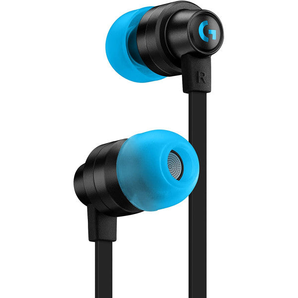 Comfortable Logitech G333 earphones with in-line mic
