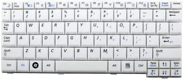 Replacement keyboard for Samsung NC10 series – white
