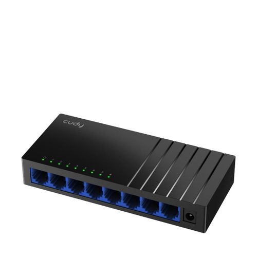 Durable CUDY 8-port gigabit switch for multiple device connections
