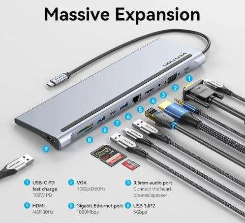 Vention 11-in-1 Type-C docking station 
