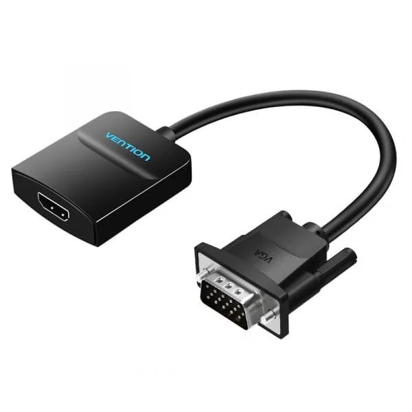 High-quality VGA to HDMI adapter with sound support
