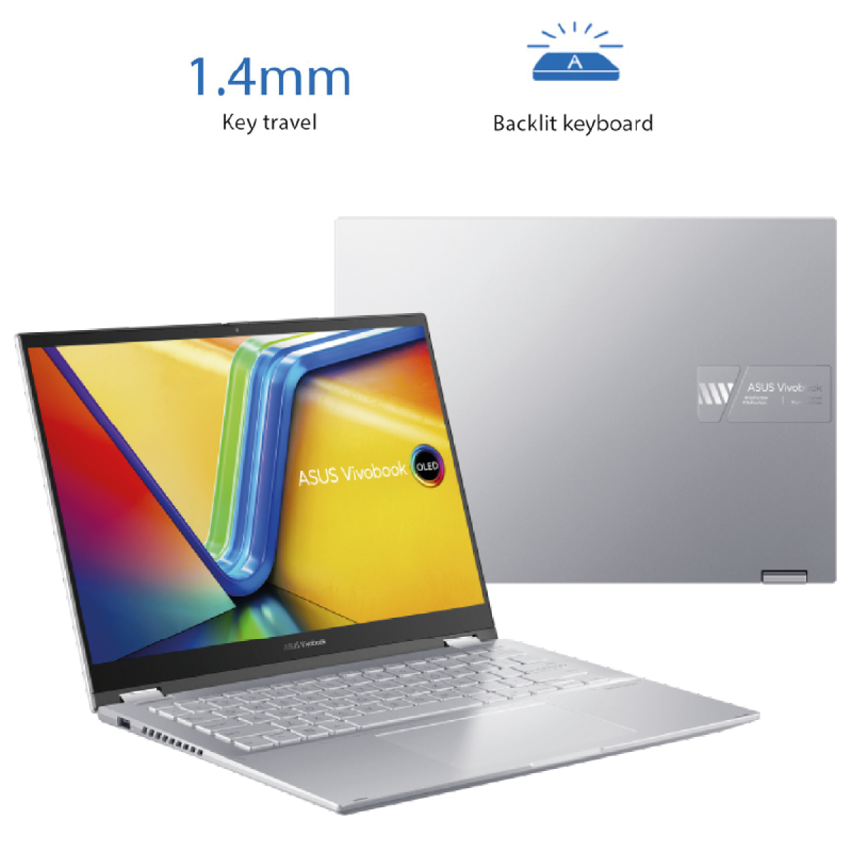 ASUS Vivobook S 14 Flip with backlit keyboard
