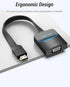 High-performance VGA to HDMI converter 0.15m black
