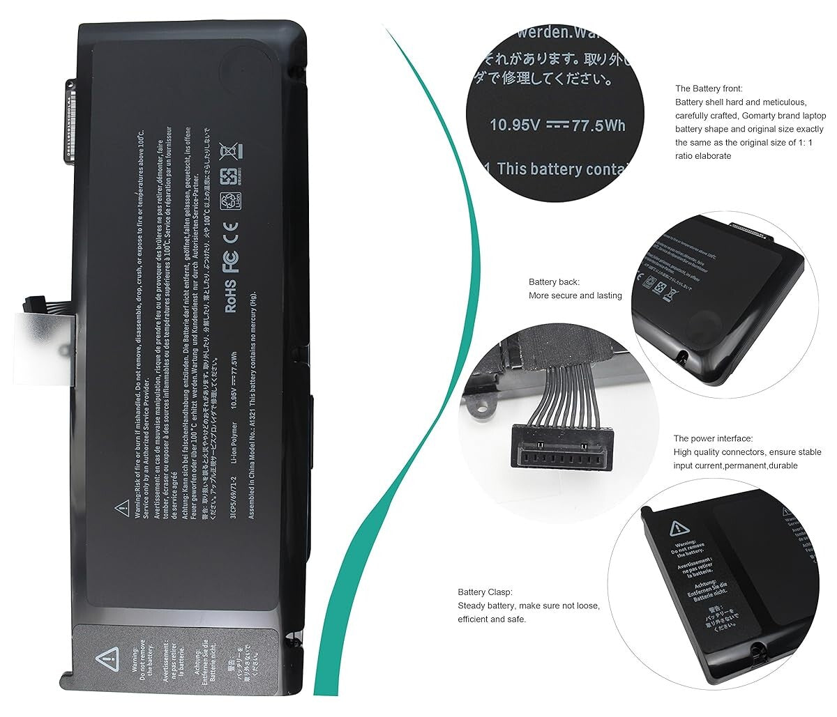 MacBook A1321 / A1286 original replacement battery
