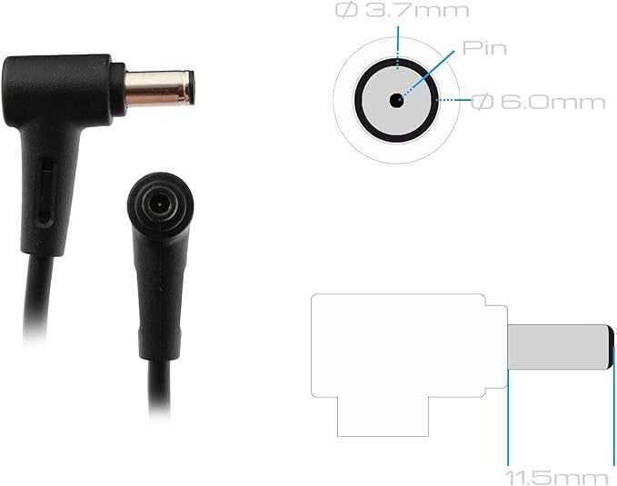 ASUS 200W charger with 6.0mm x 3.7mm barrel tip
