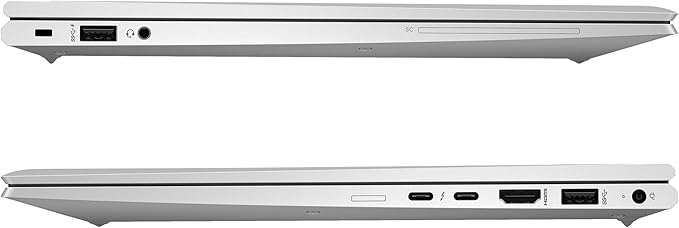 HP EliteBook 850 G8 keyboard with backlit keys and fingerprint reader
