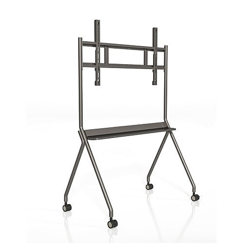 Dahua DHI-PKC-MS0A mobile stand rolling smoothly across conference room floor
