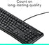 Durable Logitech K120 keyboard for PC and laptop
