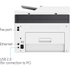 HP Color Laser MFP 179fnw printer USB, Ethernet, Wi-Fi ports
