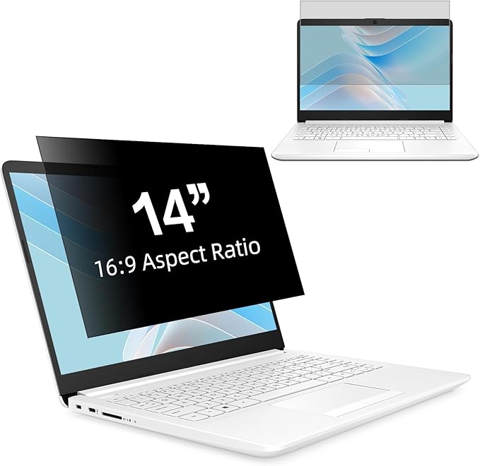 Protect confidential data with 14-inch laptop privacy screen
