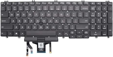 Dell MMH7V US QWERTY Keyboard for Latitude 5501
