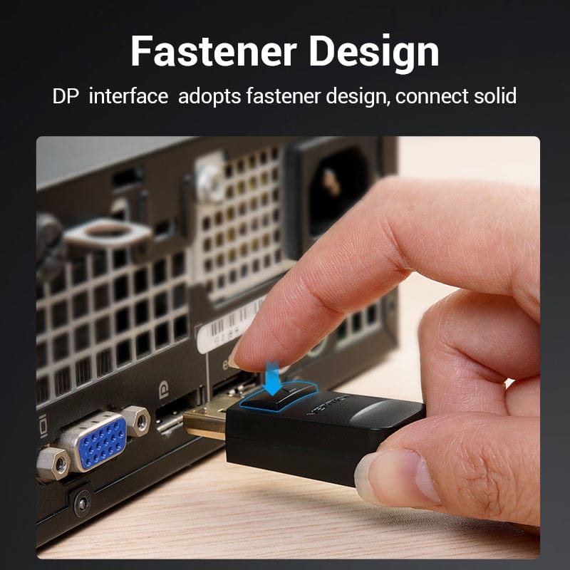 Vention 1.5M DisplayPort to VGA Cable Black for PC and Projector
