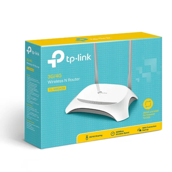 TP-Link TL-MR3420 router with fast and secure Wi-Fi connectivity
