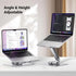 Durable swivel and adjustable laptop stand for ergonomic workspace
