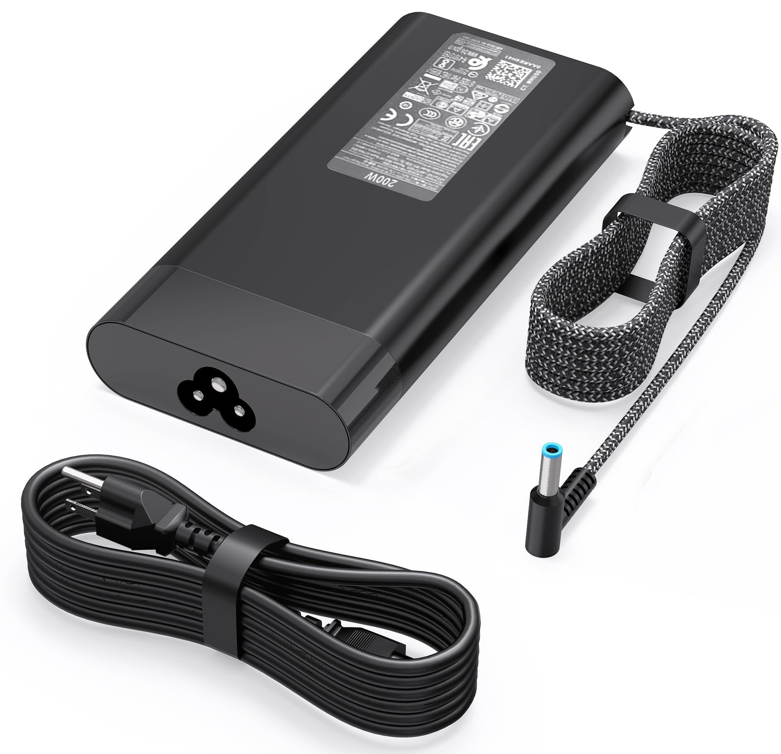 HP 200W Charger for Pavilion Gaming 15/17 – 19.5V 10.3A 4.5mm Barrel Pin