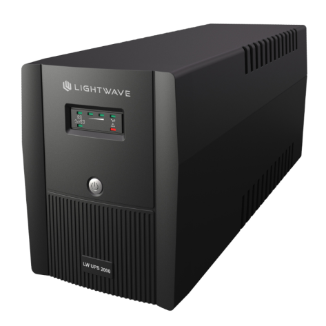 Lightwave 2000VA UPS 3-pin outlets surge protection Kenya
