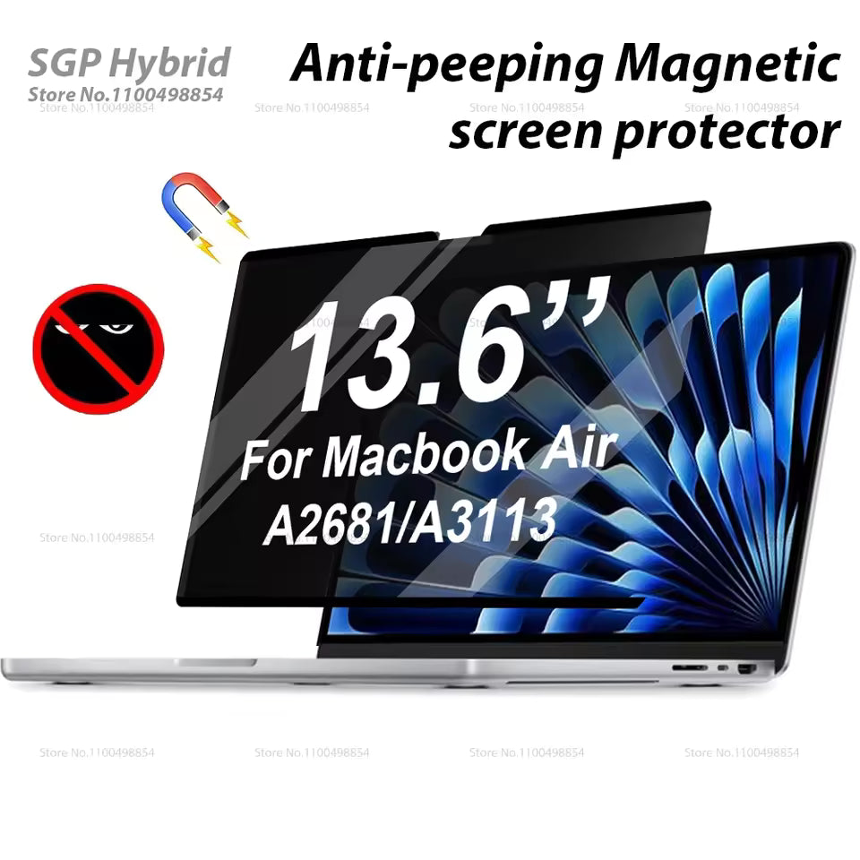 MacBook A2681 privacy screen filter for office and travel use
