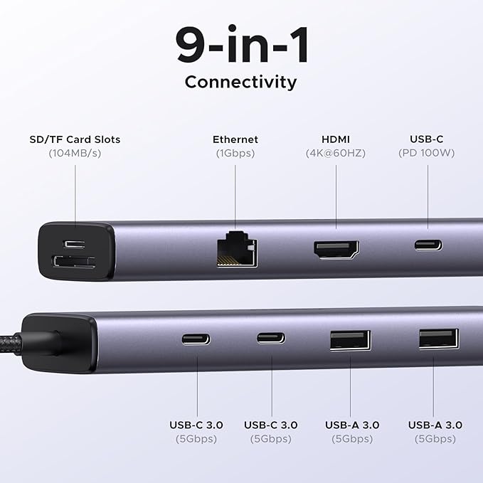  Buy UGREEN CM498 9-in-1 docking station online for laptops and MacBook
